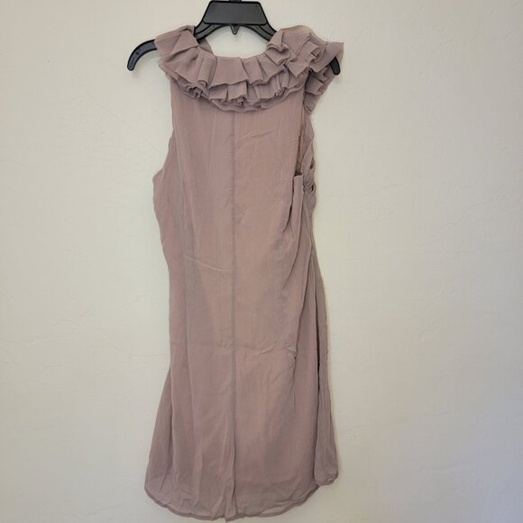 Oh My Julian Mini Dress Ruffle Front Prom/Bridesmaid Dress, Y2K NWT Blush Medium - Picture 2 of 7